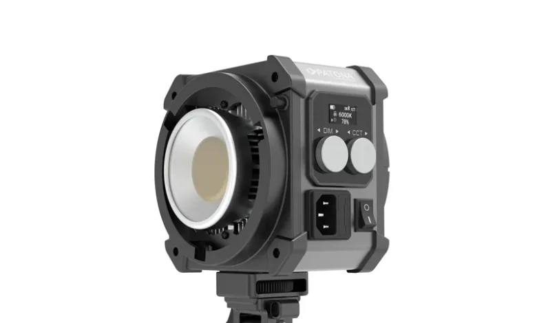 Lampa video LED PATONA Premium SQ200RGB 200W COB cu Hard Case 4172